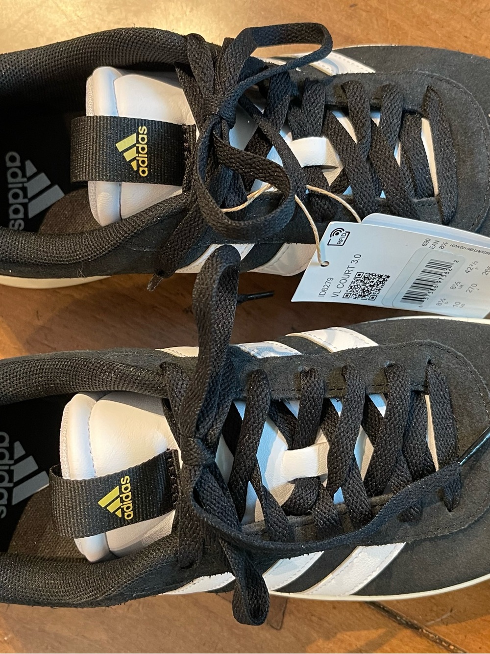 adidas Men’s Black & White Low-Top Sneakers